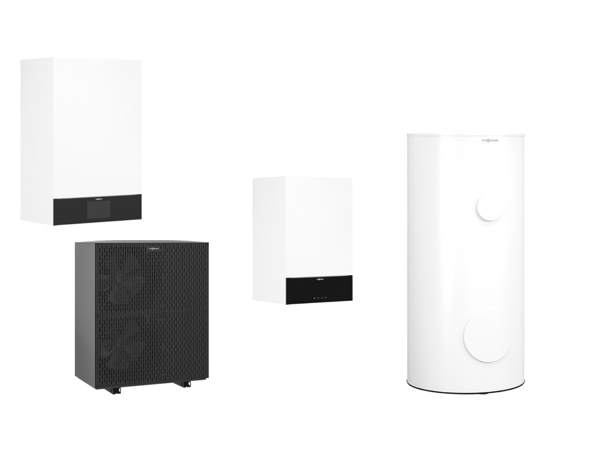 Viessmann Vitocal 250-A Hybridpaket A06, 230V, mit Vitodens 200-W 250L Speicher, 25 kW, Typ B2HA Z033150