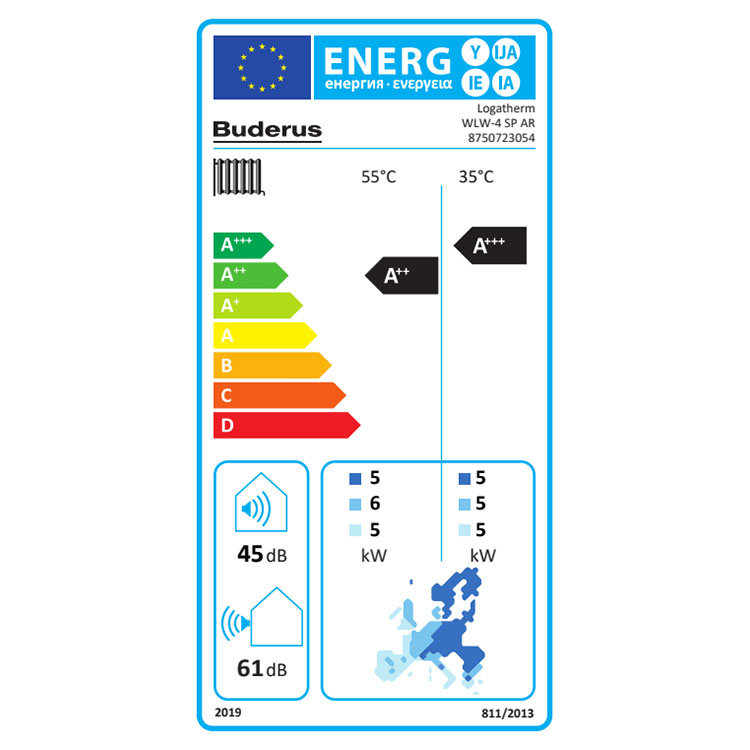 Buderus Luft-Wasser-Wärmepumpe Logaplus-Paket WP-SP1 WLW-4 SP AR, WLW166-10 T190