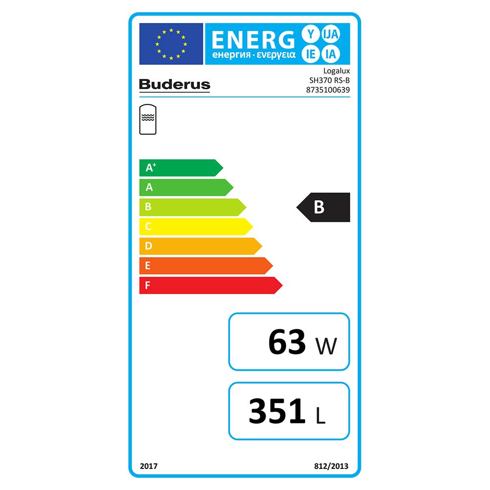 Buderus Logalux SH370 RS-B 8735100639