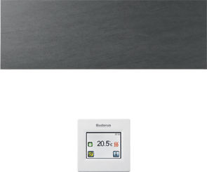 Buderus Logatrend IFR286 KB RC Infrarotheizung mit Regler Kabel, 600W, Keramik Basalt 7739624428