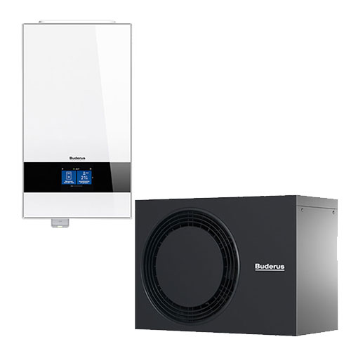 Buderus Luft-Wasser-Wärmepumpe Logaplus M WLW186i-7 AR E, weiß