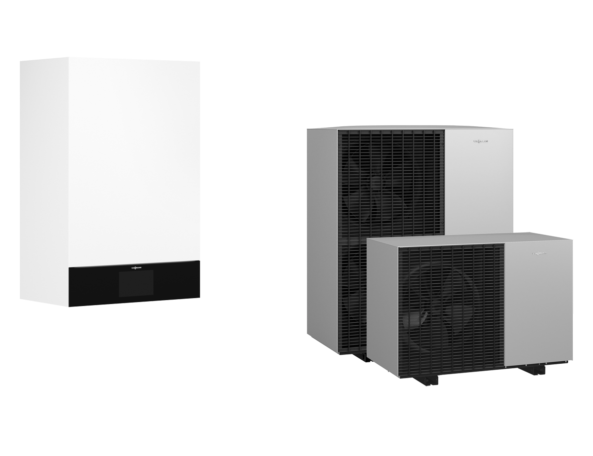 Viessmann Vitocal 150-A Hybrid A16 Luft/Wasser-Wärmepumpe, Monoblock, 3,3-14,9 kW, 400 V, R290, Antifreeze Z032293