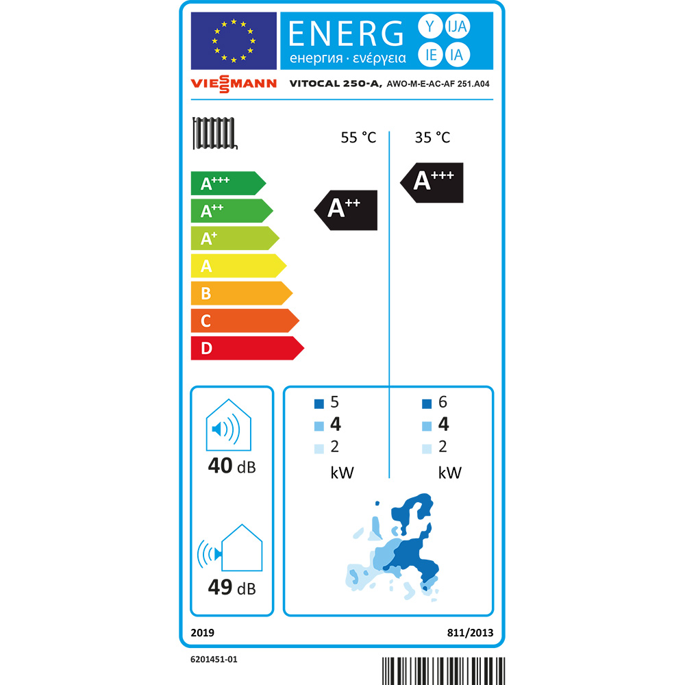 Viessmann Vitocal 250-A AWO-M-E-AC-AF 251.A04 Luft/Wasser Wärmepumpe 230V Z026392