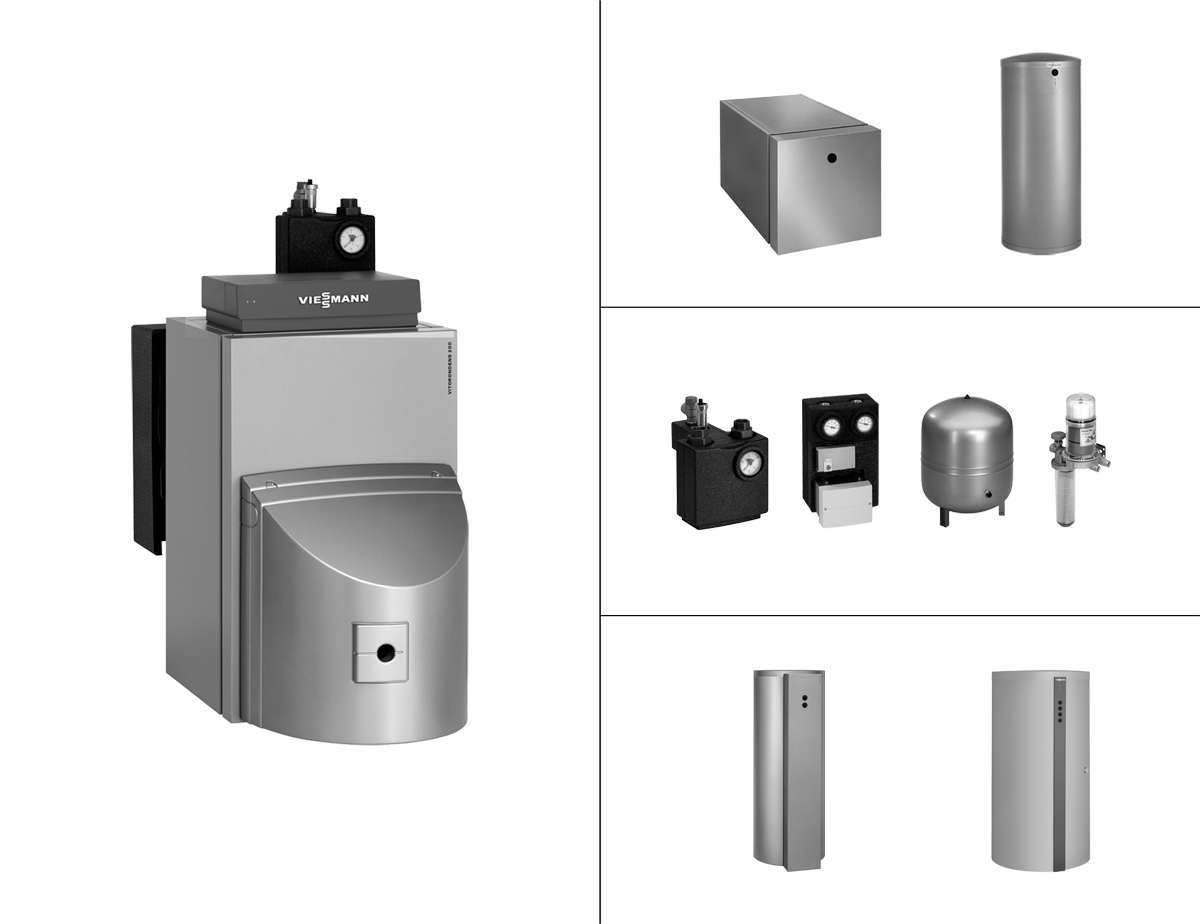 Viessmann Vitorondens 200-T Öl-Brennwertkessel 24,6kW, BR2A480, VT200 & Zubehör BR2A480