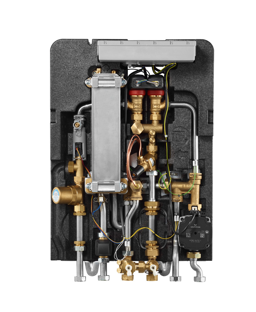 Buderus WS170-35 UME, Logamax kompakt Wohnungsstation, 35 kW, gemischter HK, UP 7735600629