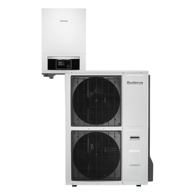Buderus Luft-Wasser-Wärmepumpe Logaplus-Paket WP-SP2 WLW-12 SP AR P3, WLW166-14 E