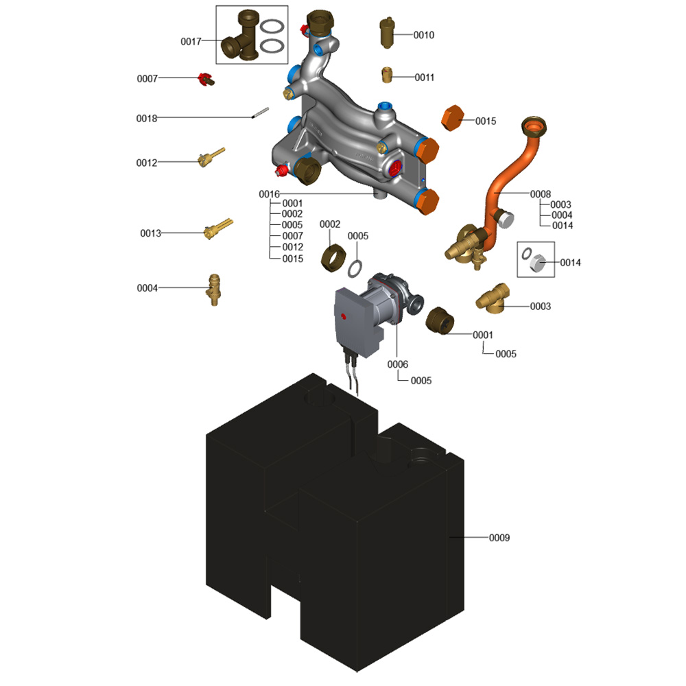 Viessmann Anschluss-Set Heizkreis 49-60kW ZK03663