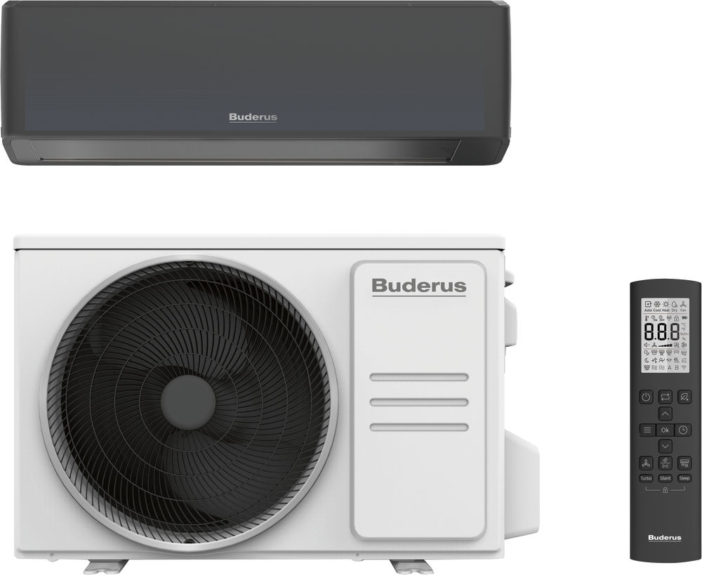 Buderus Logacool AC186i.3 W S, Klimaanlage AC186i.3 Set 2,5 kW, Klimagerät Single-Split 7733703139