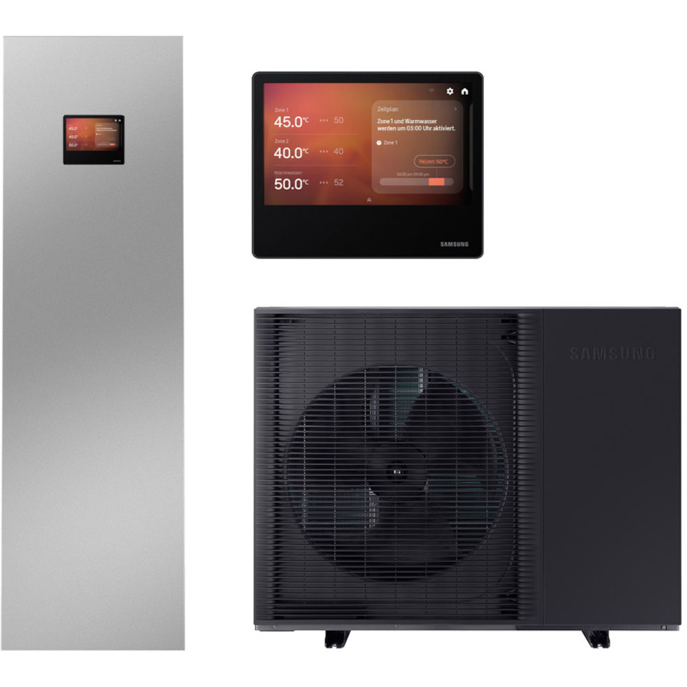 Samsung Mono HT Quiet 8 kW ClimateHub 200L inkl. AI-Home Touch Display HuM-HT-8-200-3AI