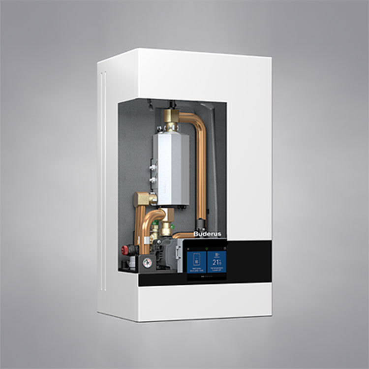 Buderus Luft-Wasser-Wärmepumpe Logatherm WLW176i-12 E, MX300 Inneneinheit wandhängend