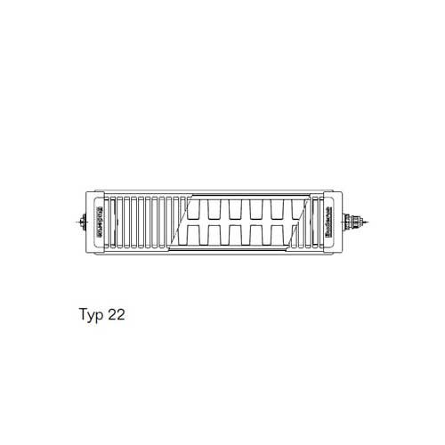 Buderus Logatrend Flachheizkörper VC Plan Typ 22 H=600 L=1600