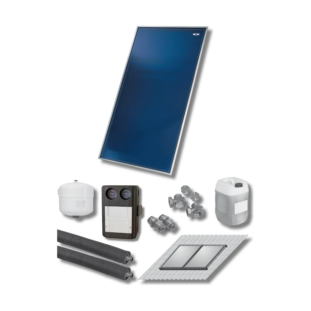 Wolf Flachkollektor Hochkant TopSon F3-1 Glashalteleiste silber 7700965