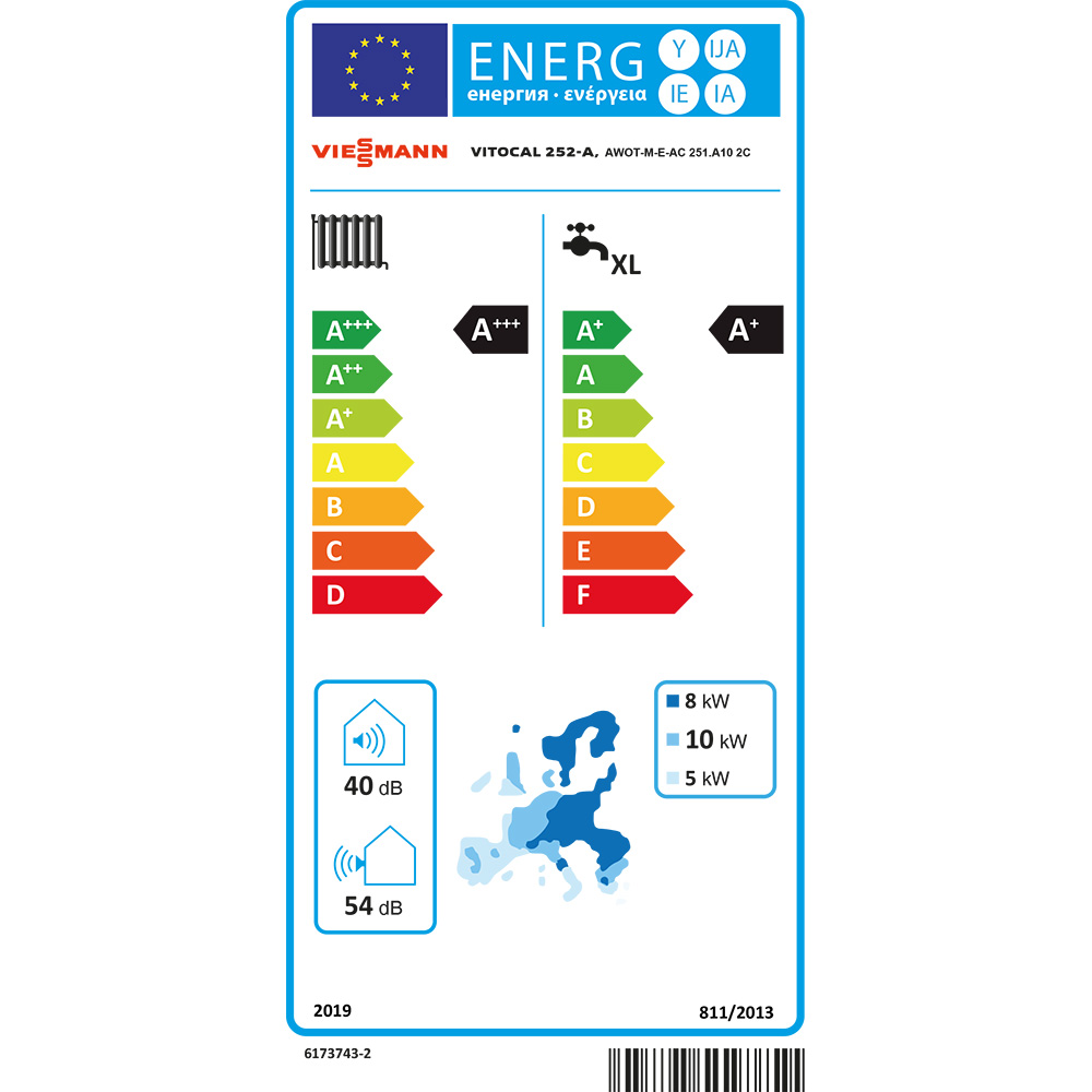 Viessmann Vitocal 252-A AWOT-M-E-AC 251.A10 2C Luft/Wasser Wärmepumpe 230V Z023058