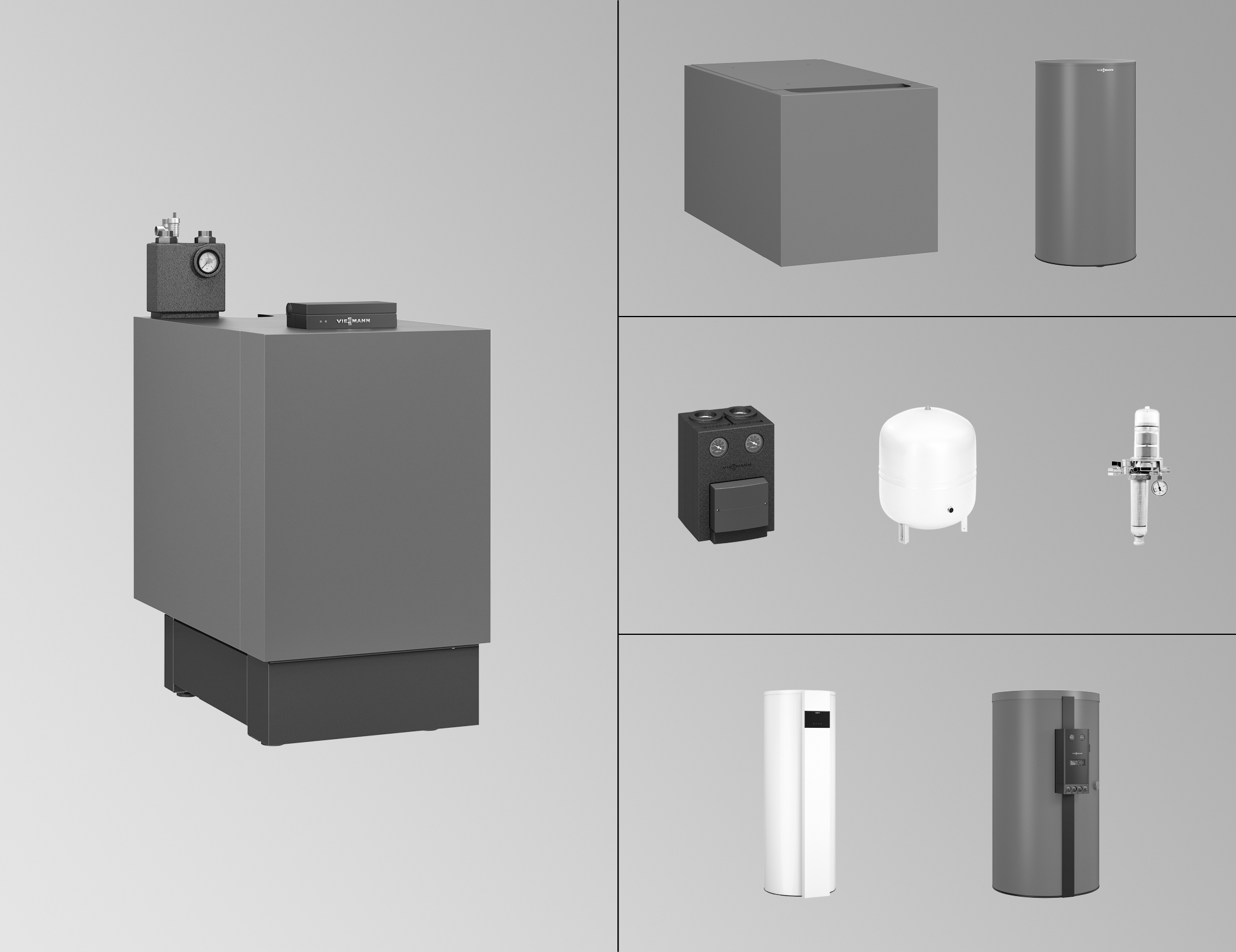 Viessmann Vitoladens 300-C 19,3kW 2-stufig, Z022561, 160L, 100-V, CVAA Z022561