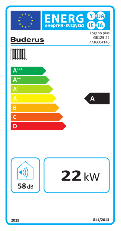 Buderus GB125, 22 kW, Logano plus GB125 Öl-Brennwertkessel, Ölkessel 7736604146