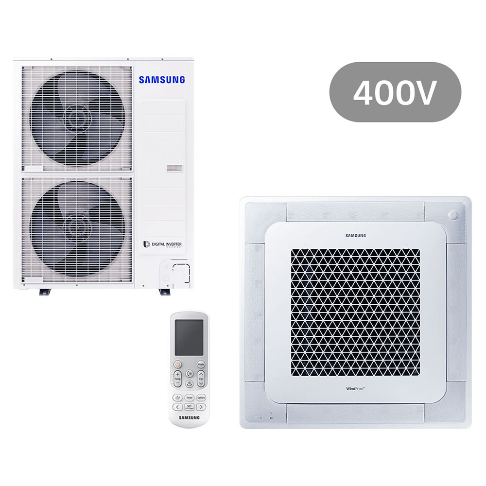 Samsung BAC Split Deckenkassette Wind-Free Set Kühlen 13.4 kW | Heizen 15.5 kW AC140RN4DKG/EU.1