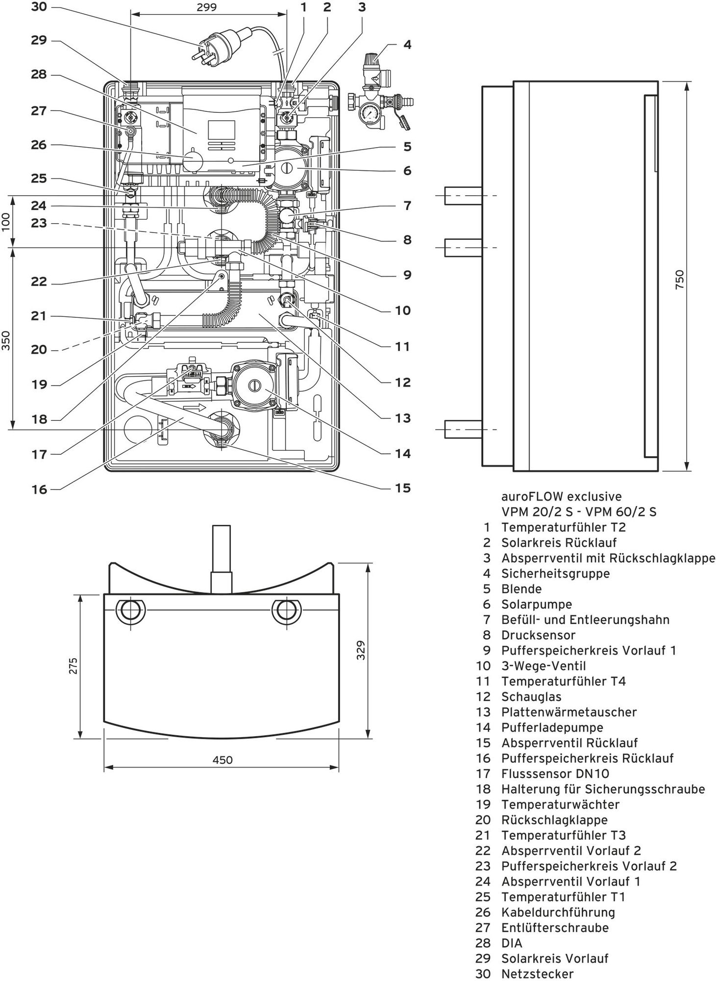 Vaillant Solaranlage 9.431/6, 10,04m² VFK 145/3 V, allSTOR exclusiv VPS 800/3-7 0010042369