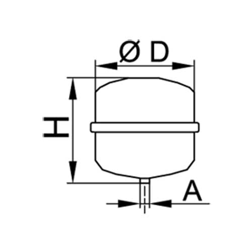 Viessmann Membran-Druckausdehnungsgefäß N 200, 200 Liter, 6,0 bar, vitosilber 9572907