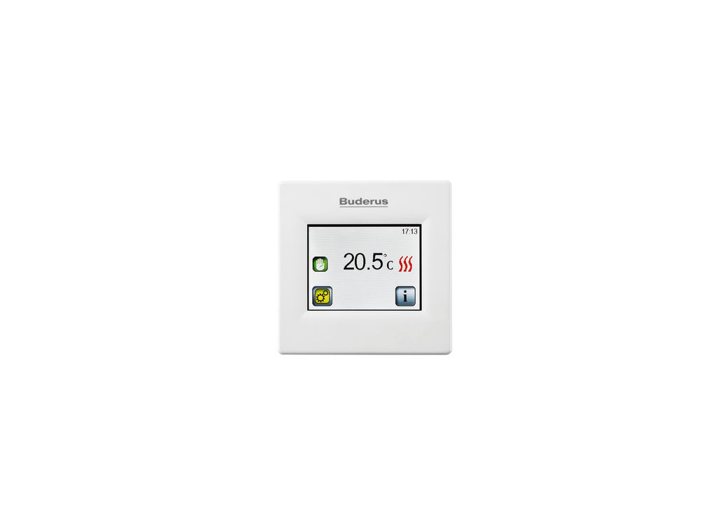 Buderus Raumtemperaturregler Logatrend IFR RC mit integriertem Fühler, kabelgebunden 7738343158