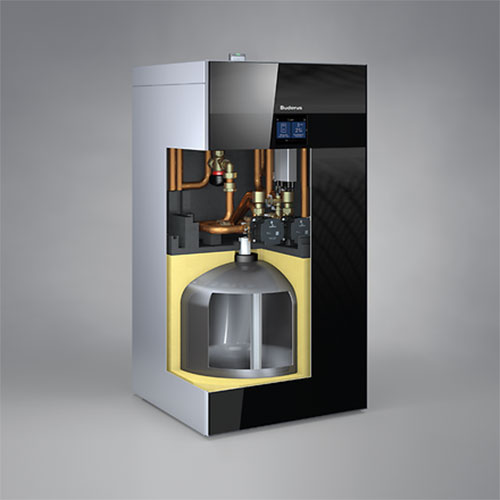 Buderus Luft-Wasser-Wärmepumpe Logaplus M WLW186i-5 AR TP70, weiß