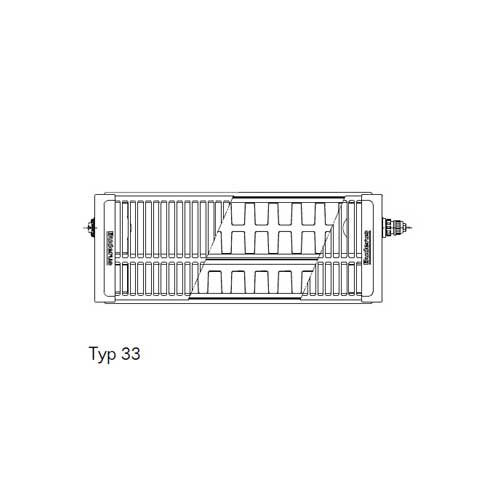 Buderus Logatrend Flachheizkörper VC Plan Typ 33 H=400 L=600