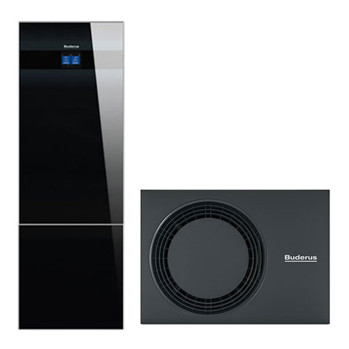 Buderus Luft-Wasser-Wärmepumpe Logaplus M WLW186i-5 AR T180, schwarz