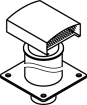 Viessmann Dachdurchführung DN 160 / DN 180, Edelstahl blank 9562054