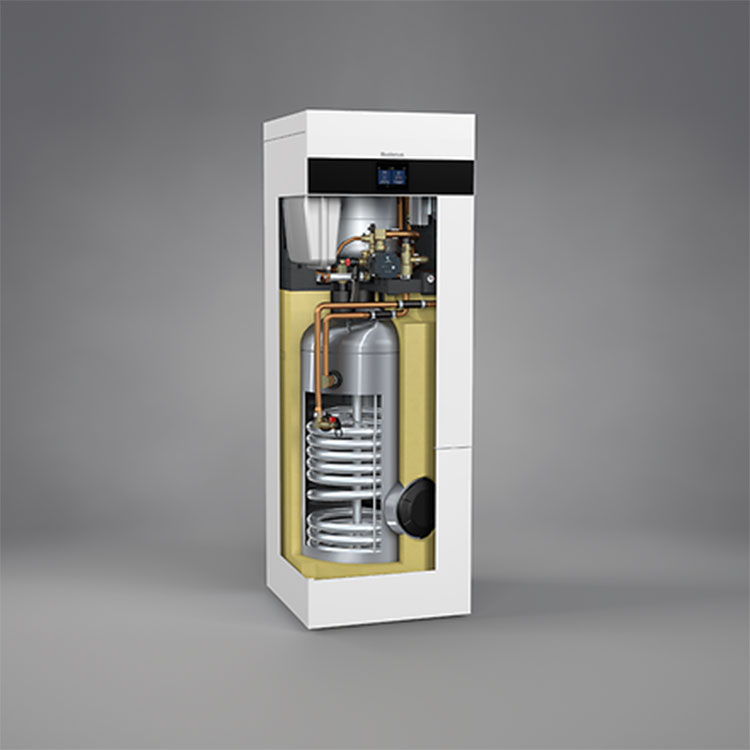 Buderus Luft-Wasser-Wärmepumpe Logatherm WLW176i-12 T180, MX300 Inneneinheit