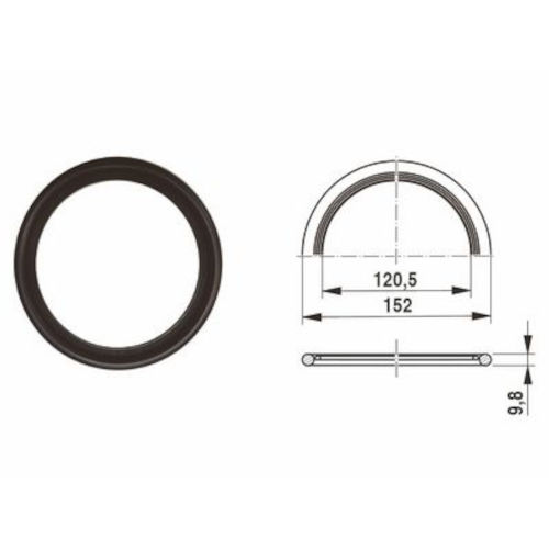Buderus Dichtring 120x152x10mm 63043454