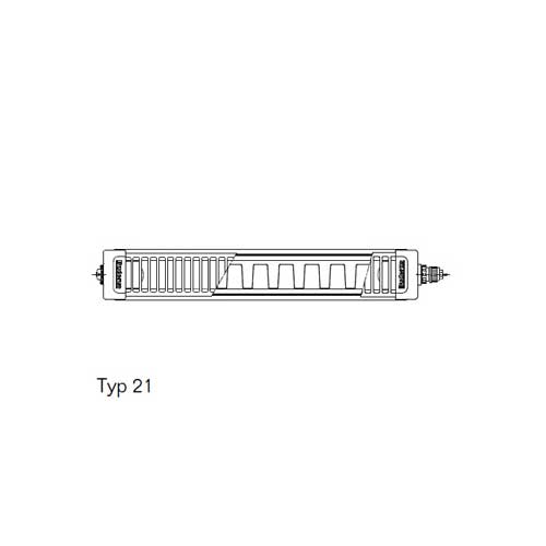 Buderus Logatrend Flachheizkörper VC Plan Typ 21 H=400 L=2300