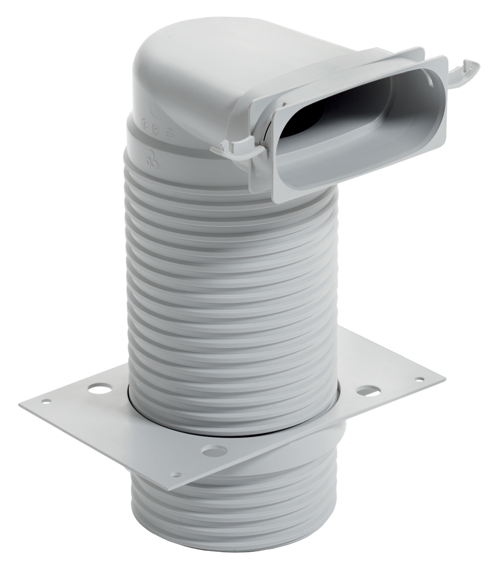 Vaillant Luftein/-auslass 90°, Ø 125 mm für einen Luftschlauch flach 52 x 132 mm 0020180844