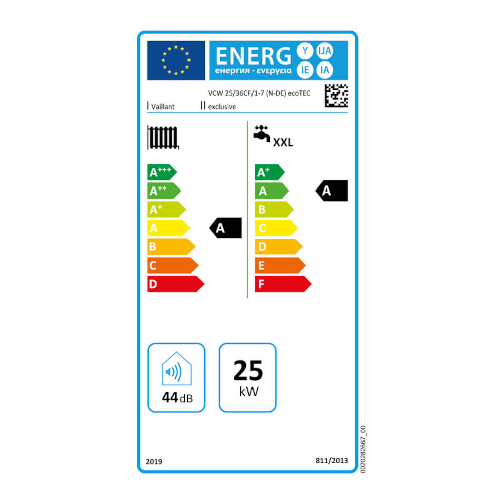 Vaillant ecoTEC exclusive VCW 25/36 CF/1-7 Gas-Wandheizgerät Brennwert