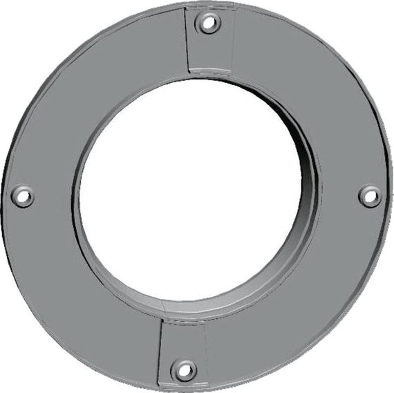 Wolf Rosette DN100 zweiteilig, weiß, zur Abdeckung des Mauerdurchbruchs 2651736