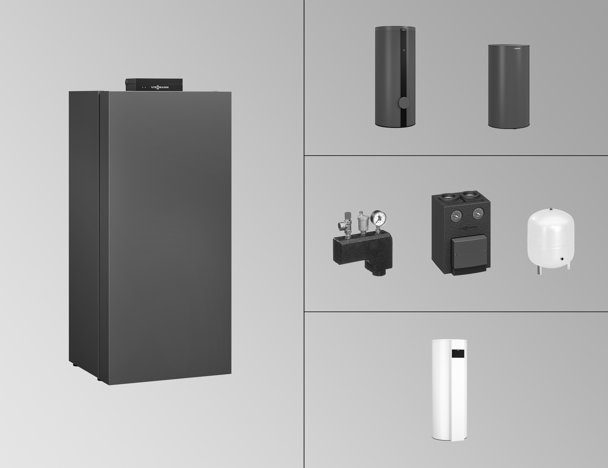 Viessmann Paket Vitodens 200-W B2HH 19 kW, Um. 7″ mit Vitocell 100-V CVAA 200L Z029813