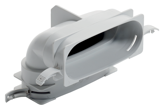 Vaillant Bogen 90° vertikal für Luftschlauch flach 52 x 132 mm 0020180837