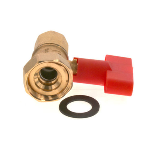 Buderus Kugelhahn mit Rückschlagventil 1" FL G1 1/2 87185754050