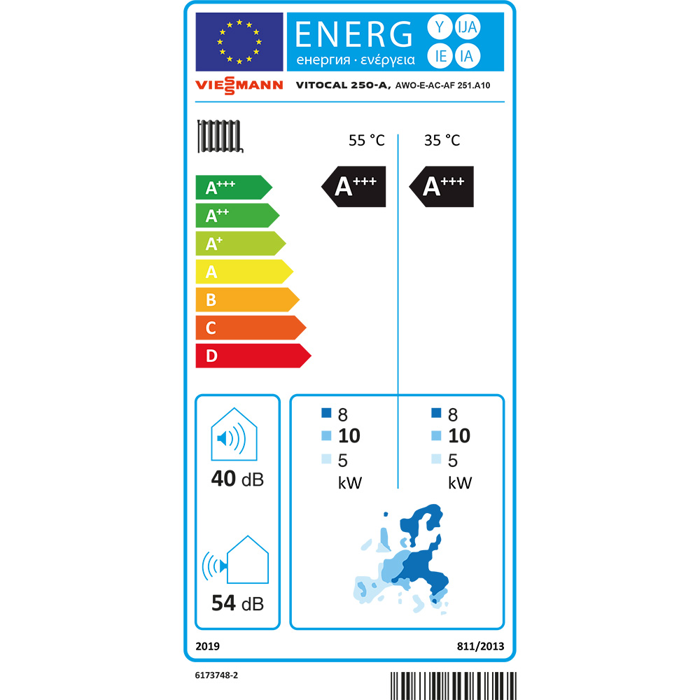 Viessmann Vitocal 250-A AWO-E-AC-AF 251.A10 Luft/Wasser Wärmepumpe 400V Z022170