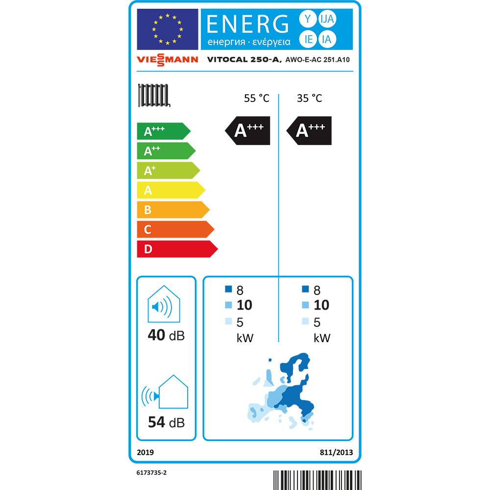 Viessmann Vitocal 250-A AWO-E-AC 251.A10 Luft/Wasser Wärmepumpe 400V Z022166