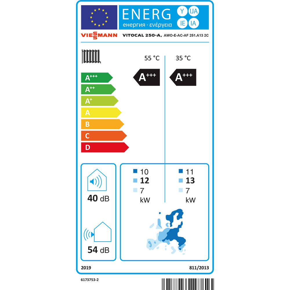 Viessmann Vitocal 250-A AWO-E-AC-AF 251.A13 2C Luft/Wasser Wärmepumpe 230V Z022781