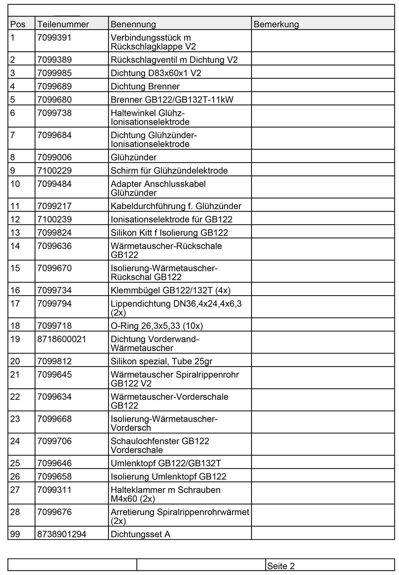 Buderus Wärmetauscher Spiralrippenrohr Version 2 7099645