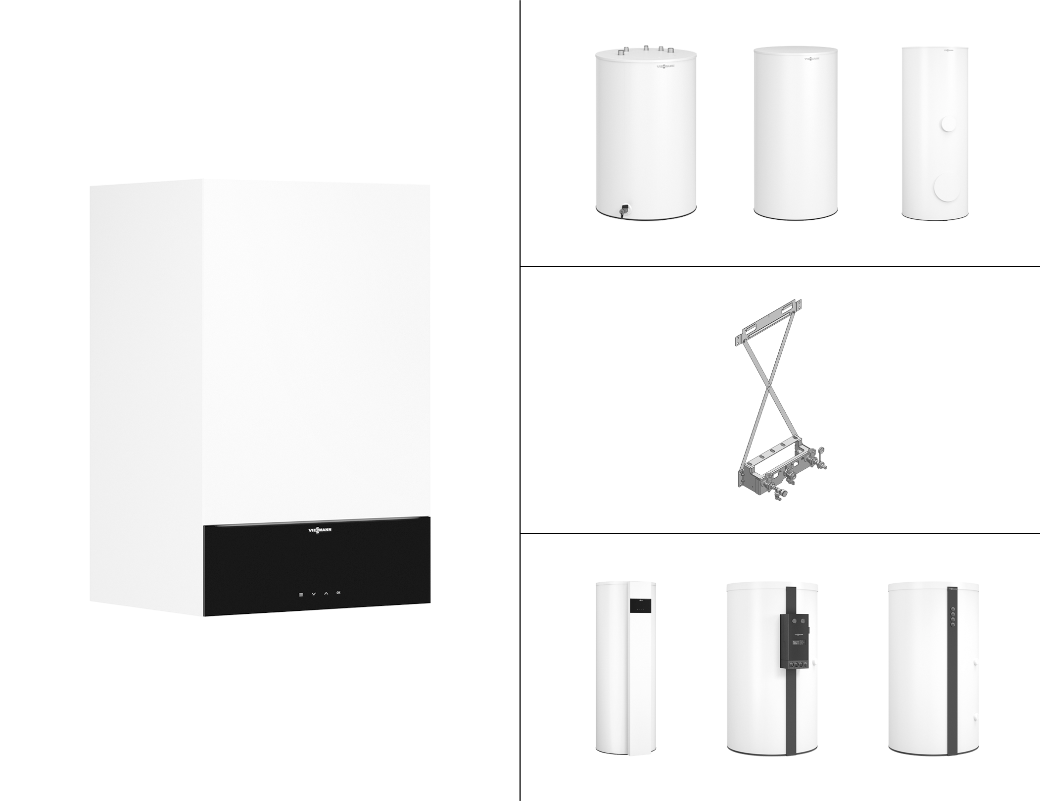 Viessmann Paket Vitodens 200-W B2HH 11 kW, Um. 3.5″ mit Vitocell 100-V CVAA 160L Z029793