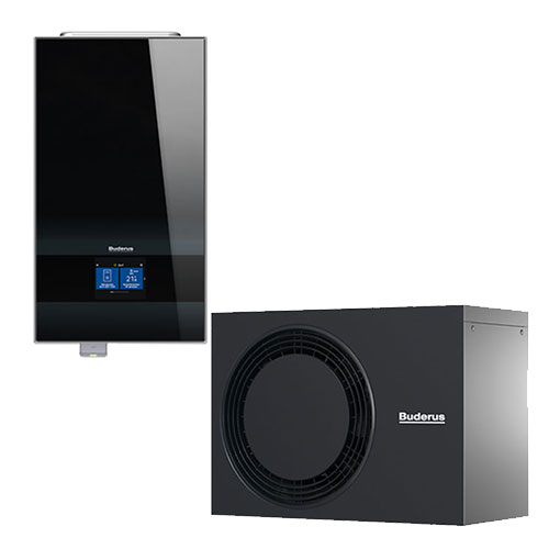 Buderus Luft-Wasser-Wärmepumpe Logaplus M WLW186i-7 AR E, schwarz